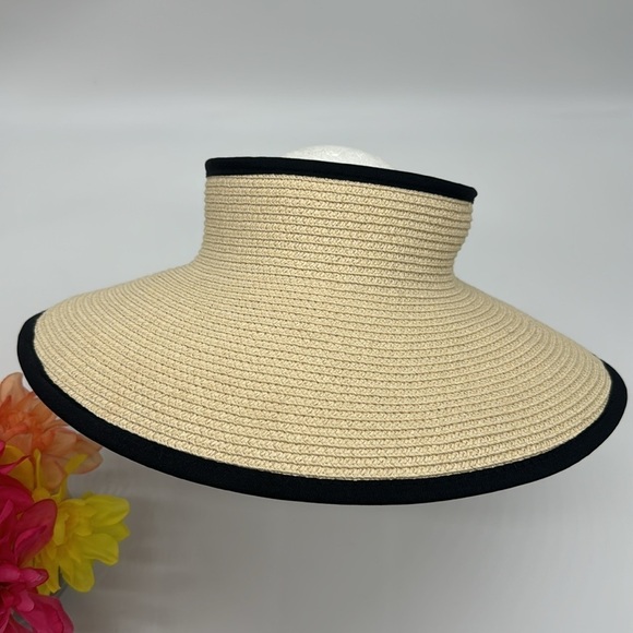 Broner Tan Black Open Top Sun Hat with Bow HT5619 - Picture 3 of 12
